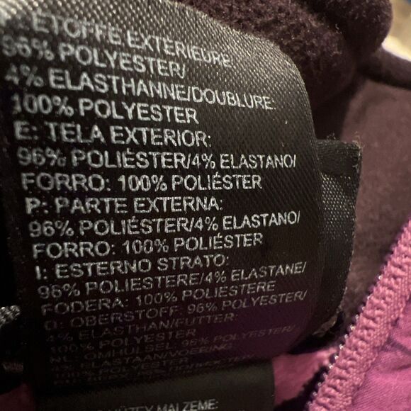 The North Face Apex Bionic Windproof Fleece Lined Jacket Purple Flutter Womens M - Picture 11 of 11